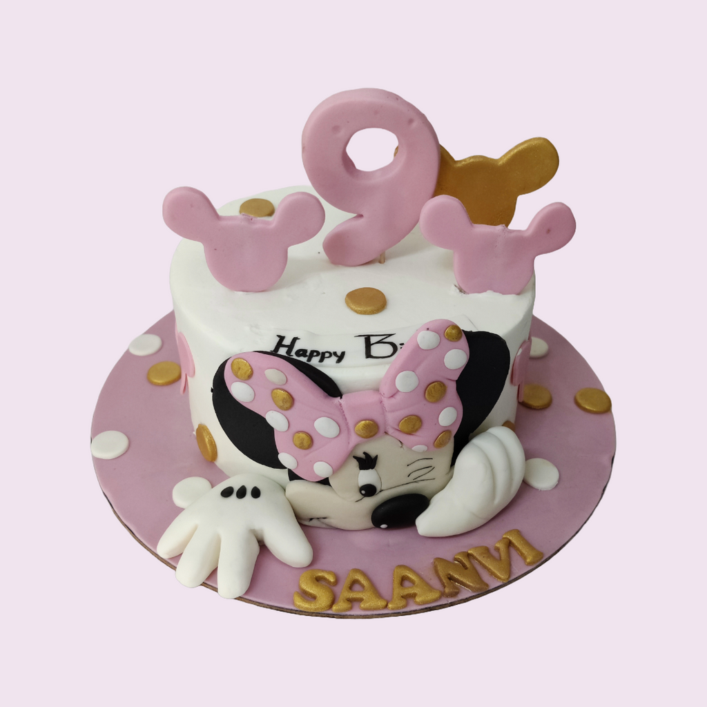 1KG CT 2D Minnie Mouse Cake - Crave by Leena
