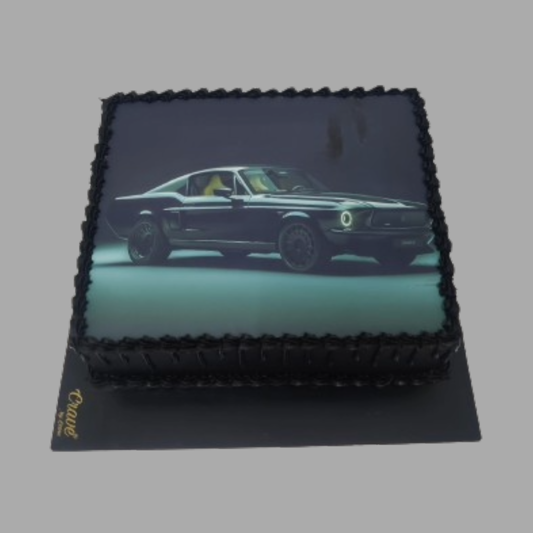 3KG WnB Rectangular, Edible print and drip cake - Crave by Leena