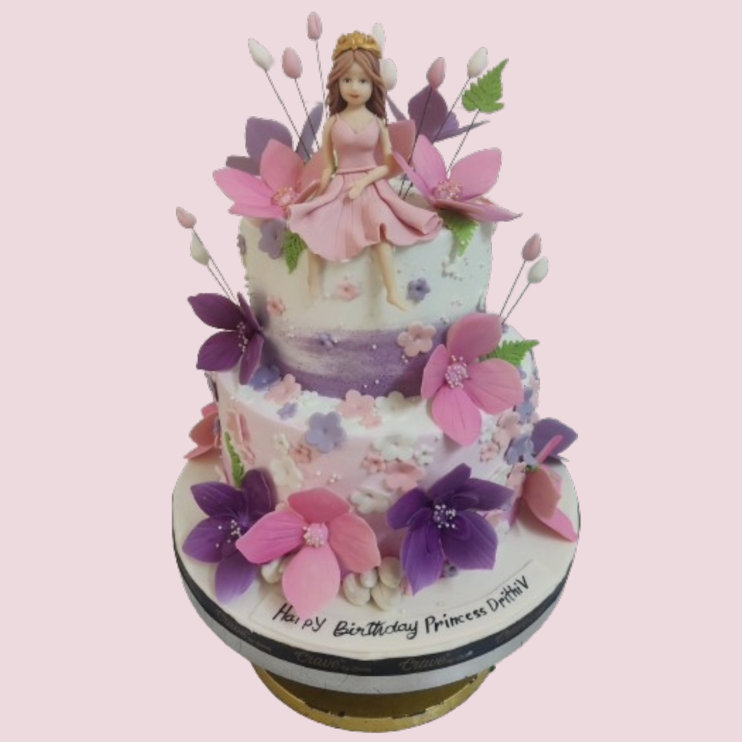 4 KG ,2 Tier CWF Pretty princess - Crave by Leena