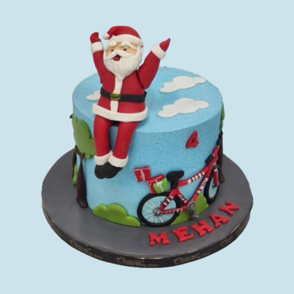 2 KG CT Santa on cycle - Crave by Leena