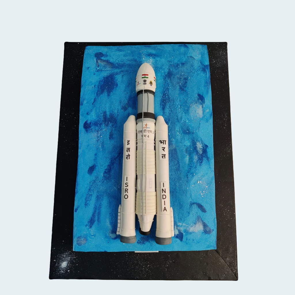 Chandrayaan Rocket Cake - Crave by Leena