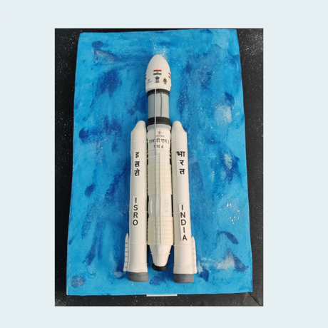 Chandrayaan Rocket Cake - Crave by Leena