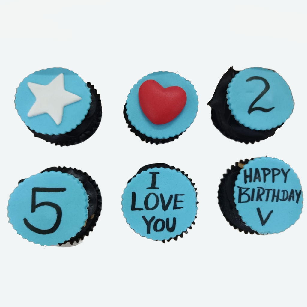 Message Cutout cupcakes - Crave by Leena