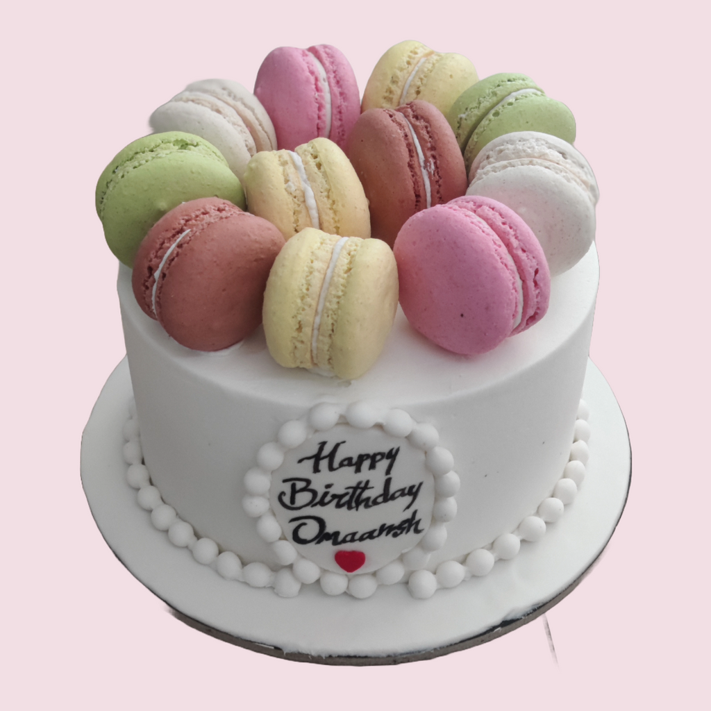 1 KG CT Colorful macaron cake - Crave by Leena