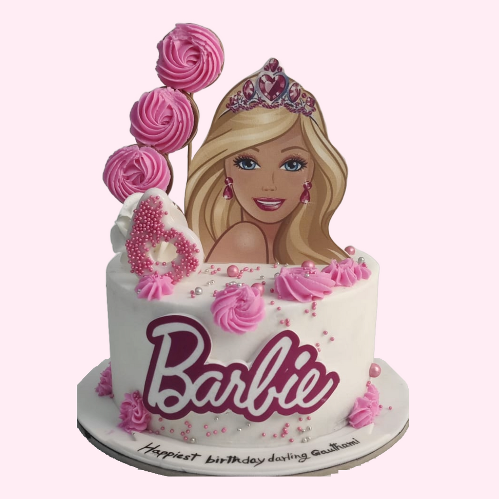 Barbie Cream Cake - Crave by Leena