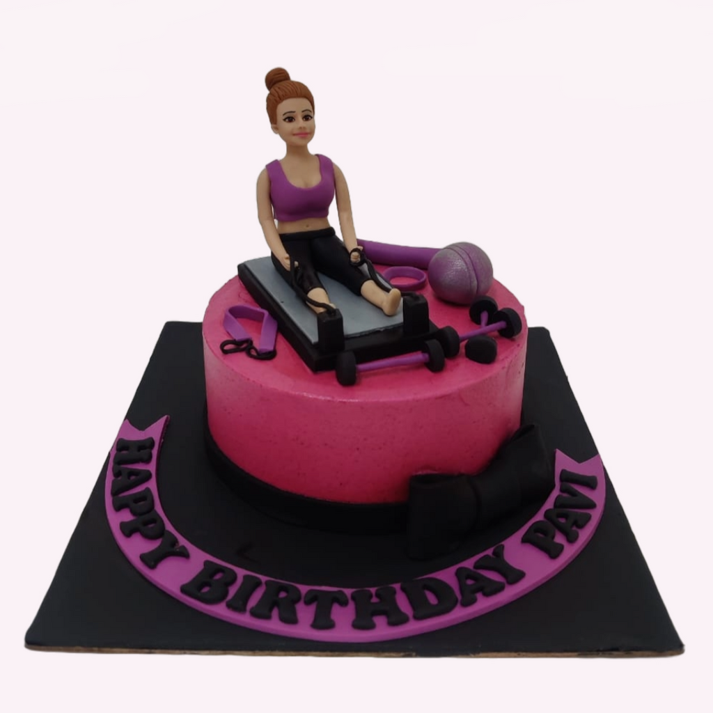 Pink Workout Cake - Crave by Leena