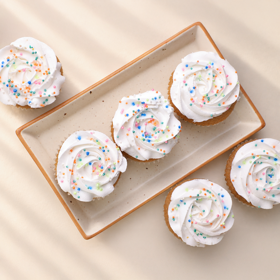 Vanilla Sprinkles Cupcakes
