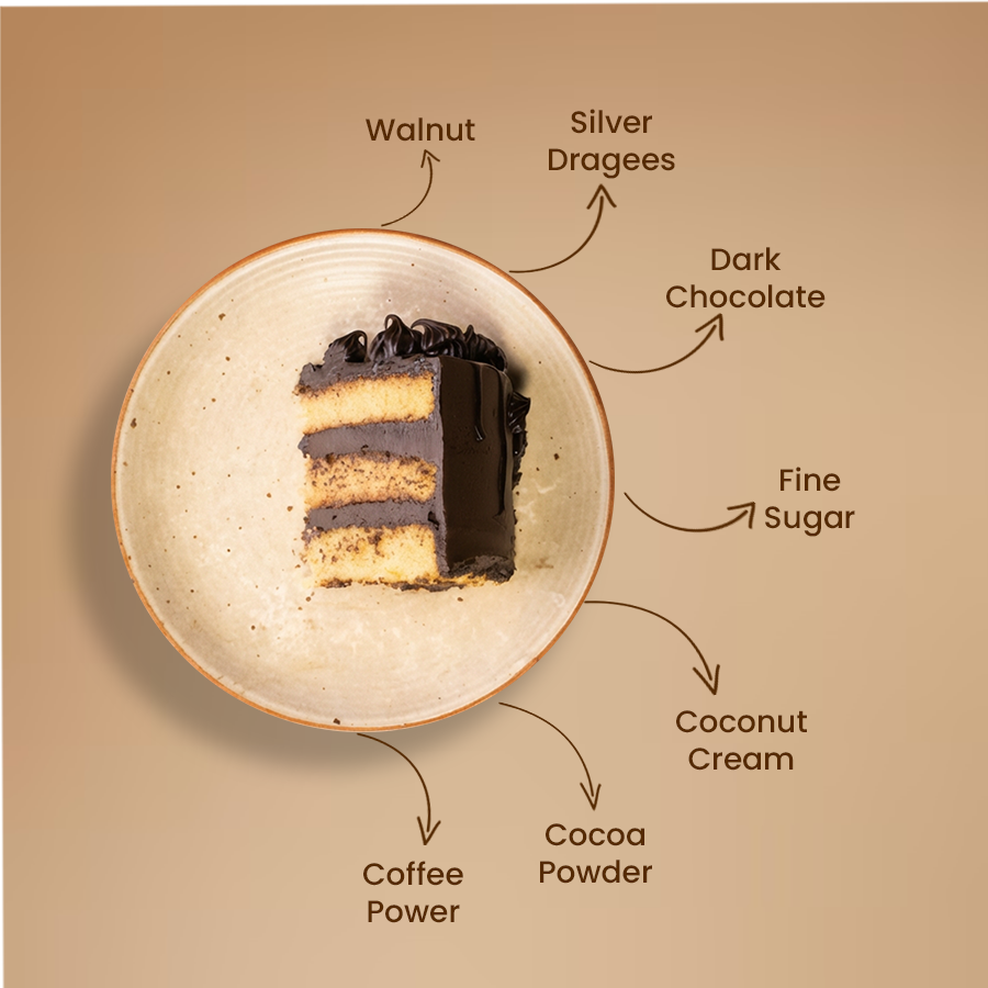 Vanilla Choco Noir Cake - Crave by Leena