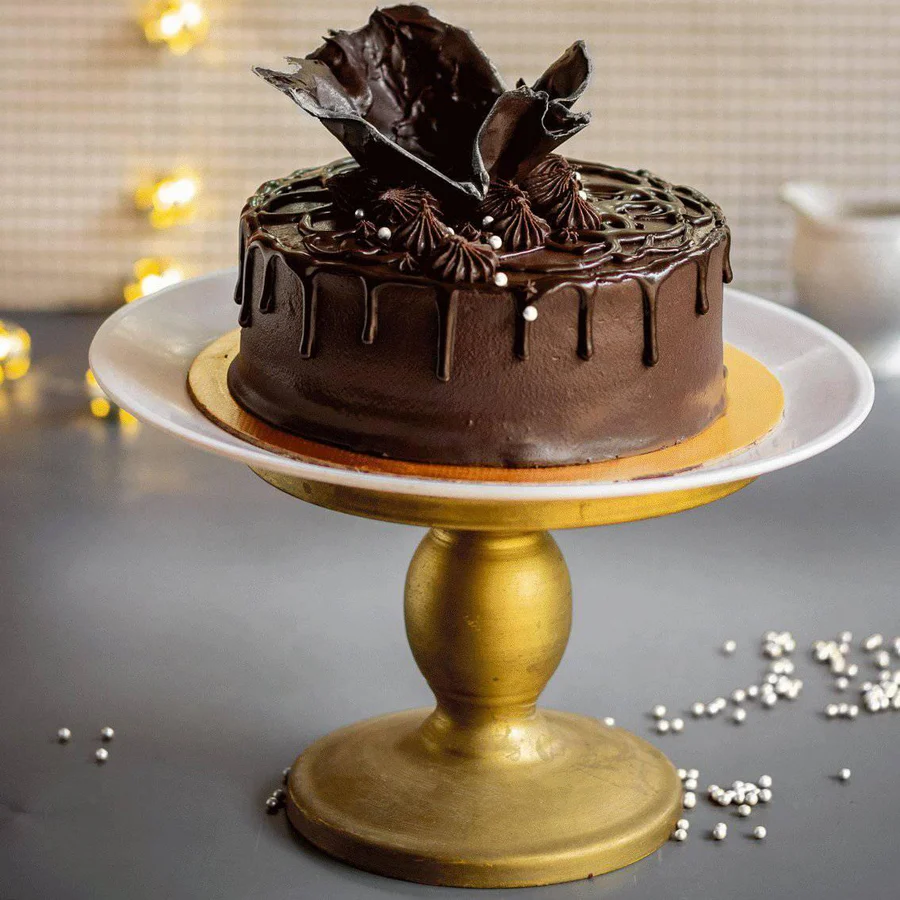 Refined Sugar-Free & Gluten Free Vanilla Choco Noir Cake - Crave by Leena