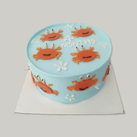 Buttercream Crab Theme Cake - Crave by Leena