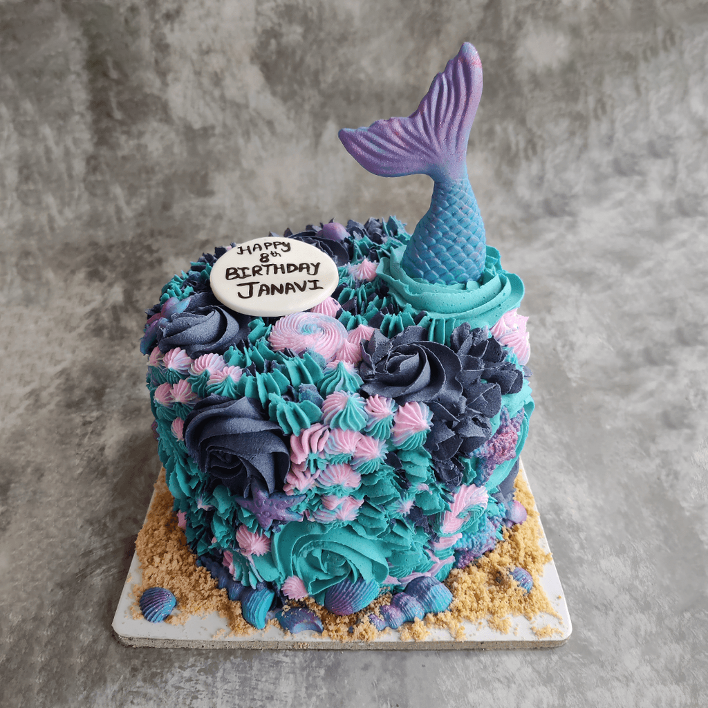 Buttercream Mermaid Cake - Crave by Leena