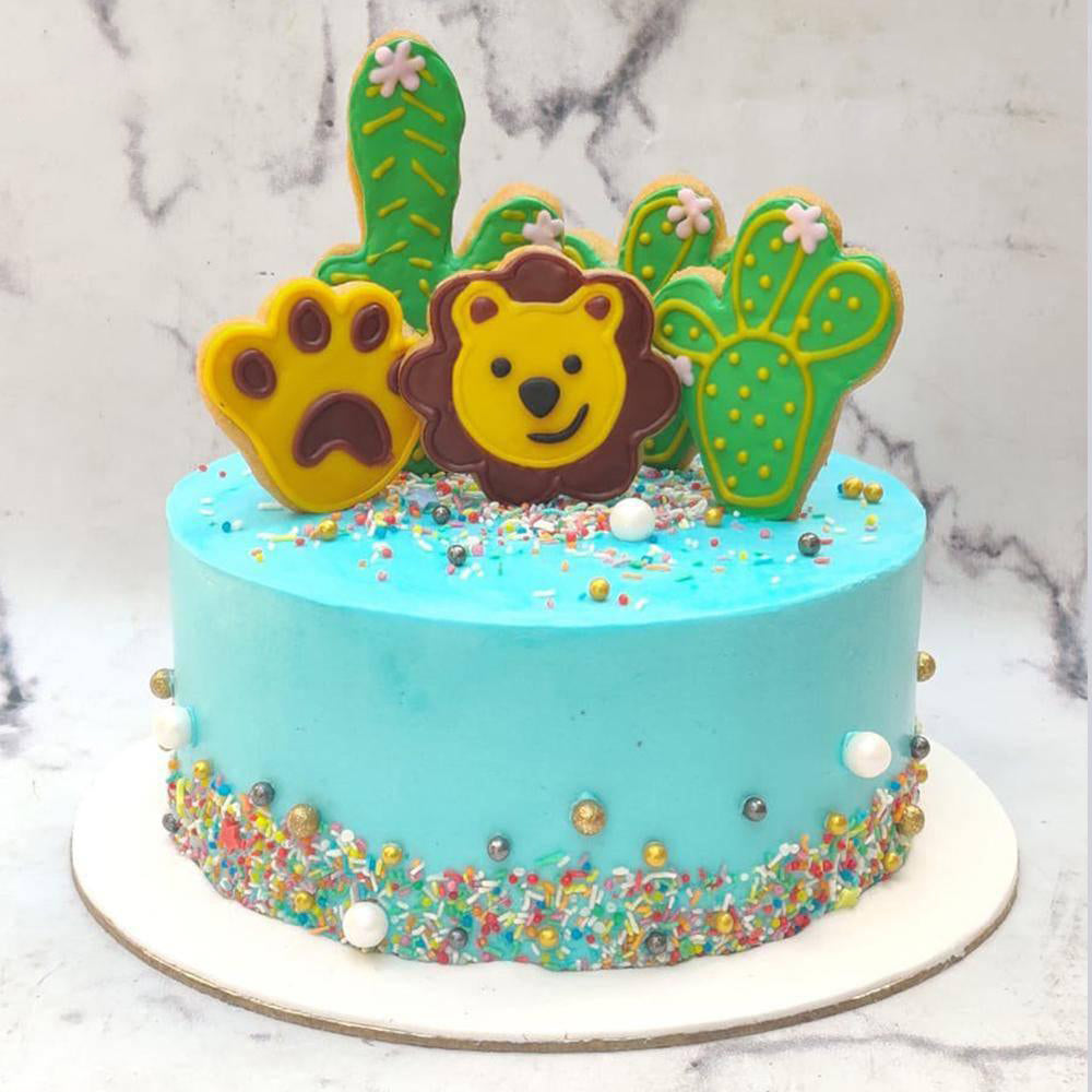 Cactus Cookie Cake - Crave by Leena
