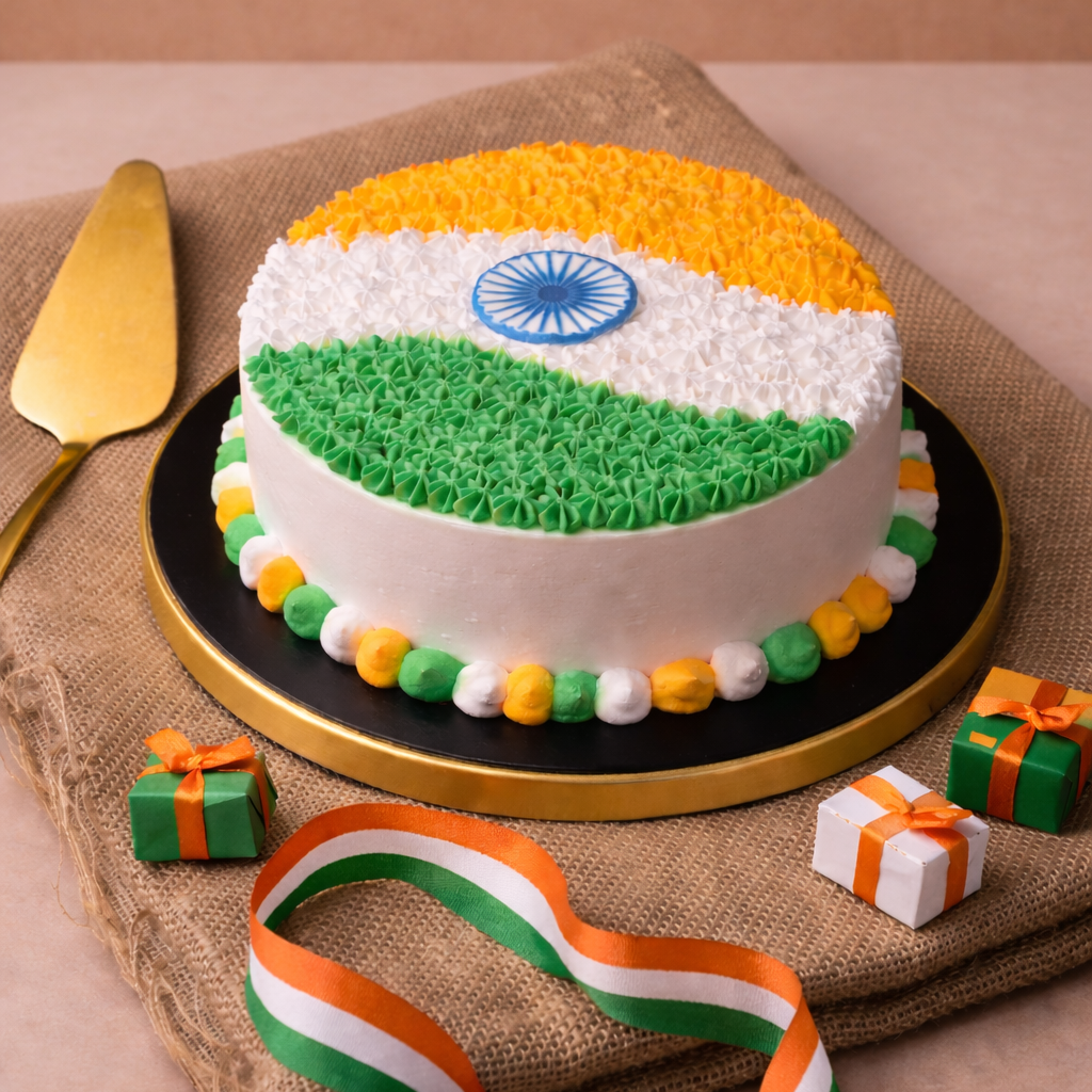 Indian Tricolour Cake (500g)
