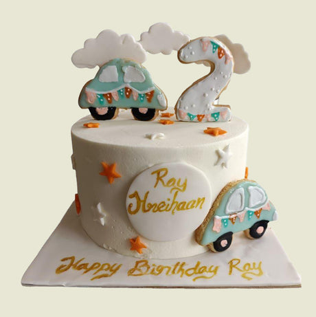 Car Cookie Cake - Crave by Leena