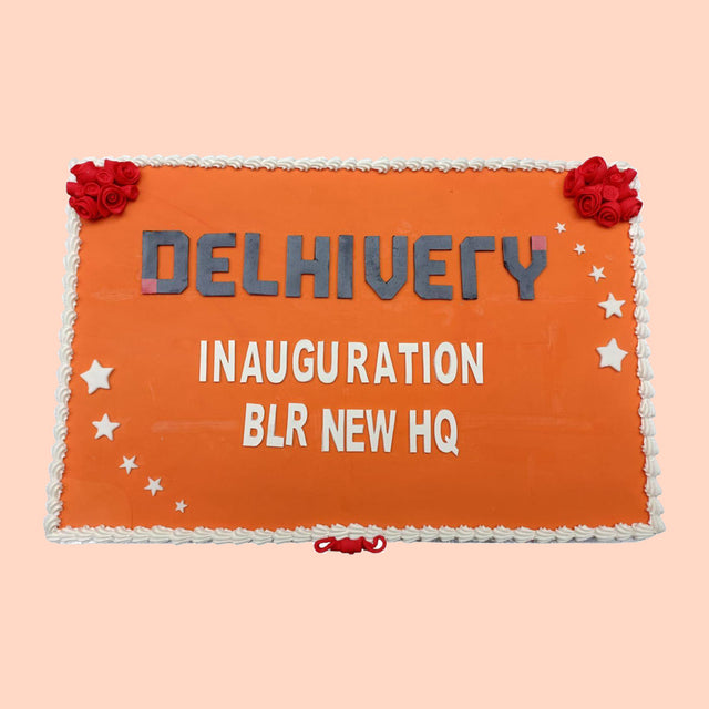 Delhivery Inauguration Cake. - Crave by Leena