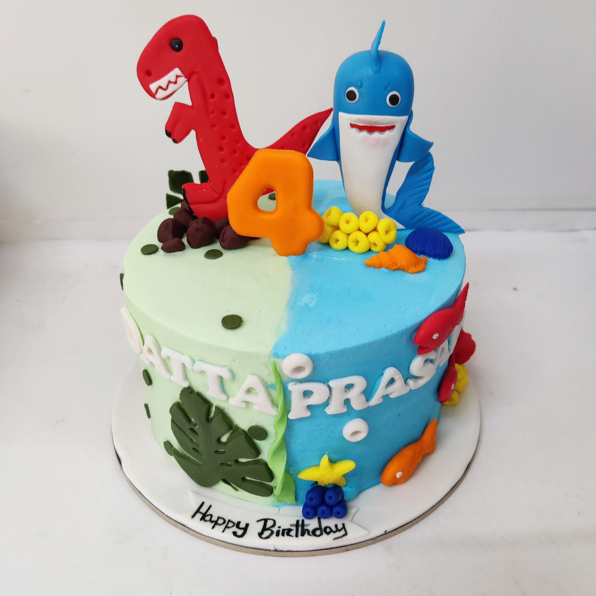 Dino with Shark - Crave by Leena