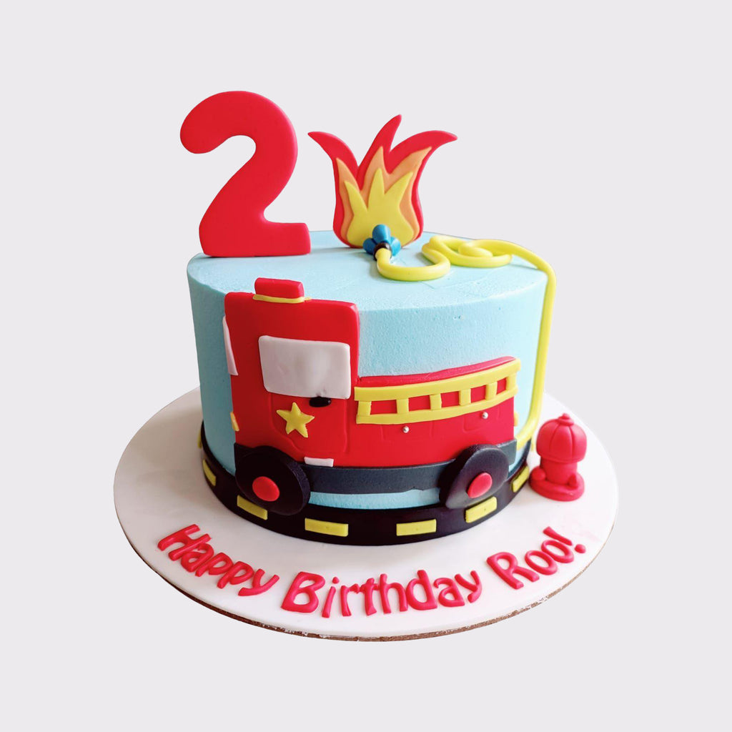 Fire Truck Cake - Crave by Leena