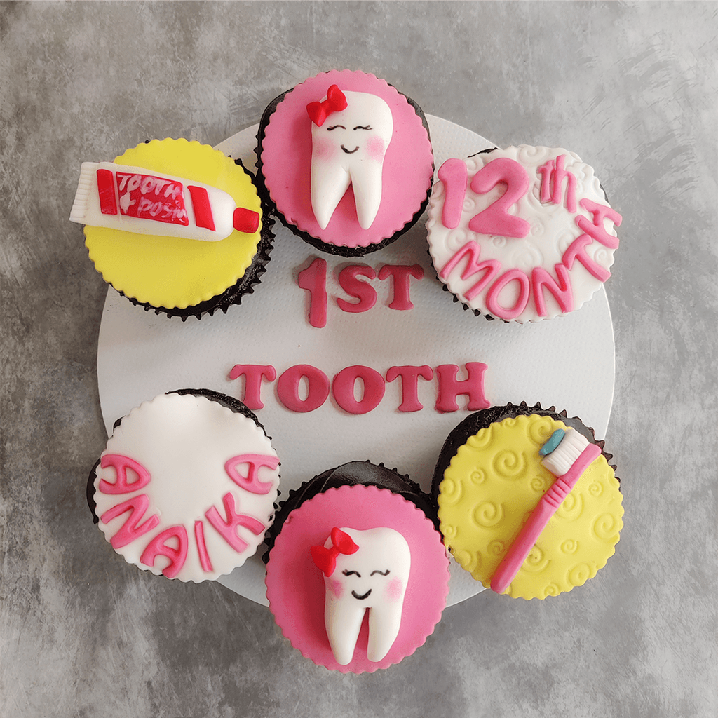 First Tooth Cupcakes | Custom Cupcakes | Crave by Leena, Bangalore