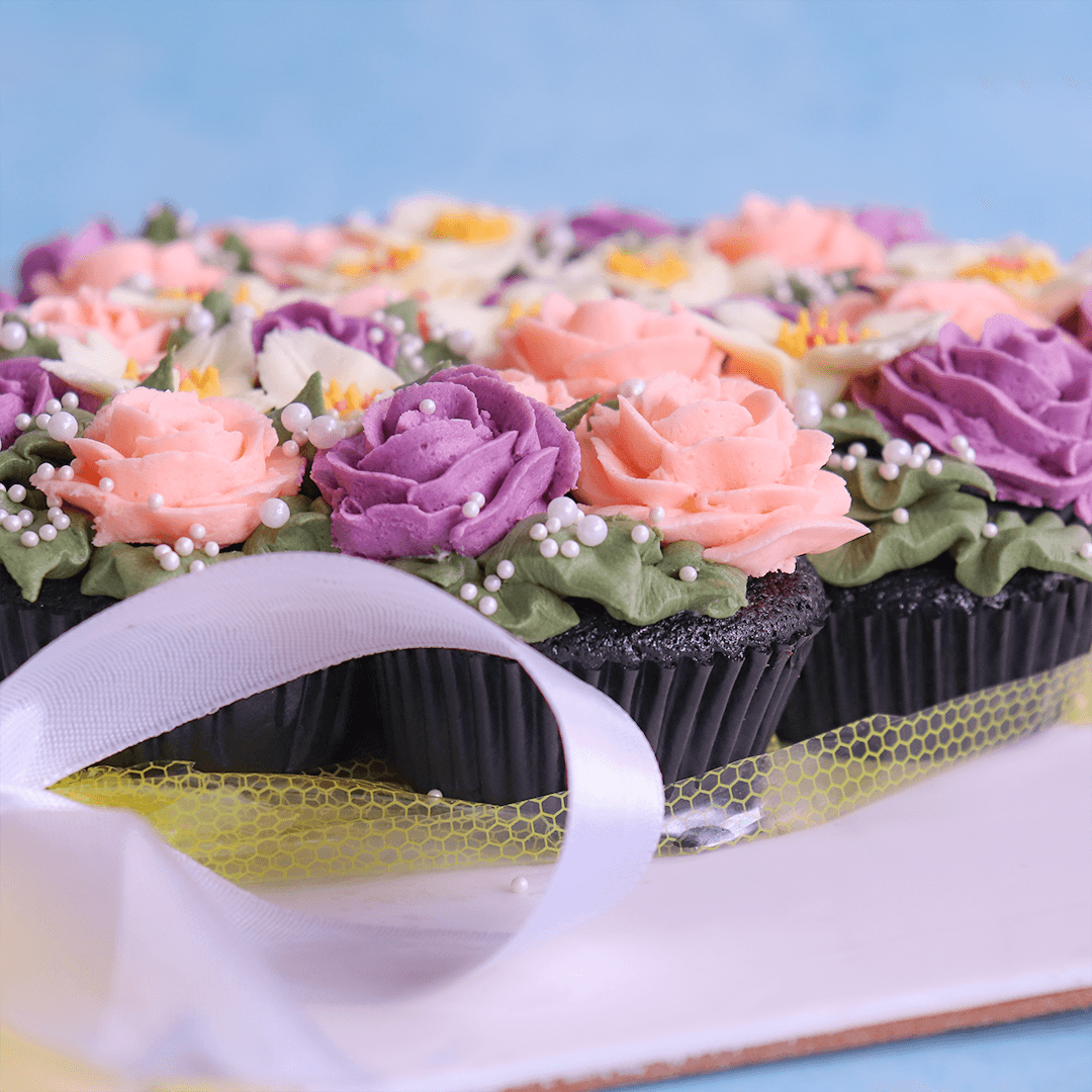 Floral Cupcake Bouquet - Crave by Leena