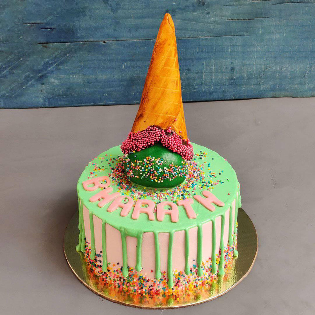 Ice-cream with Sprinkles Cake - Crave by Leena