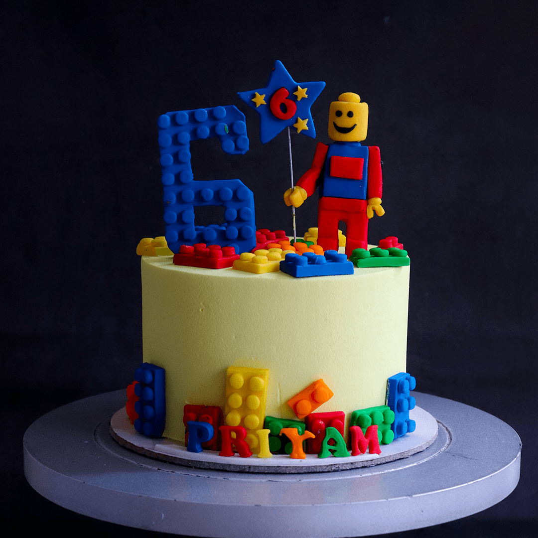 Let's Lego Birthday Cake | Vegan Theme Cake in Bangalore – Crave by Leena