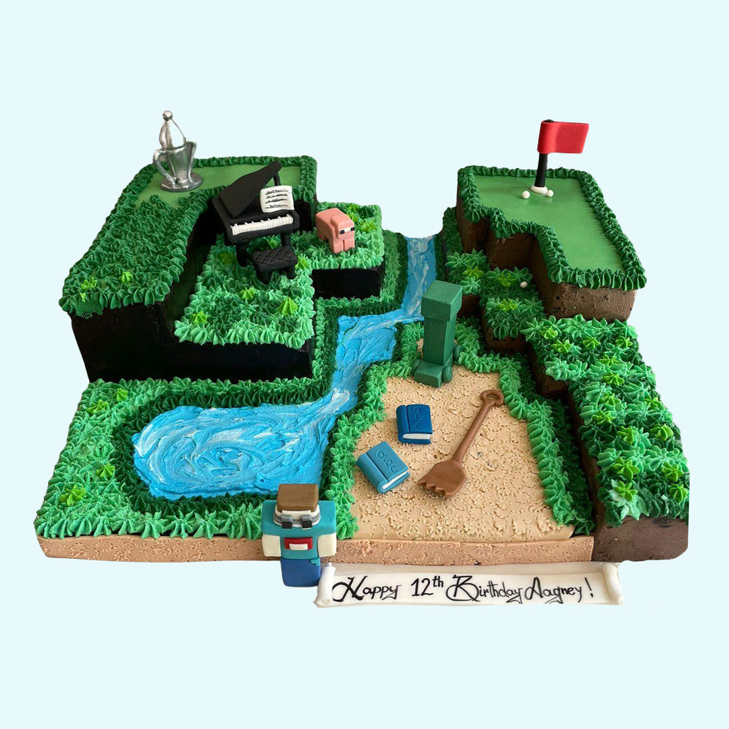 Minecraft World Cake - Crave by Leena