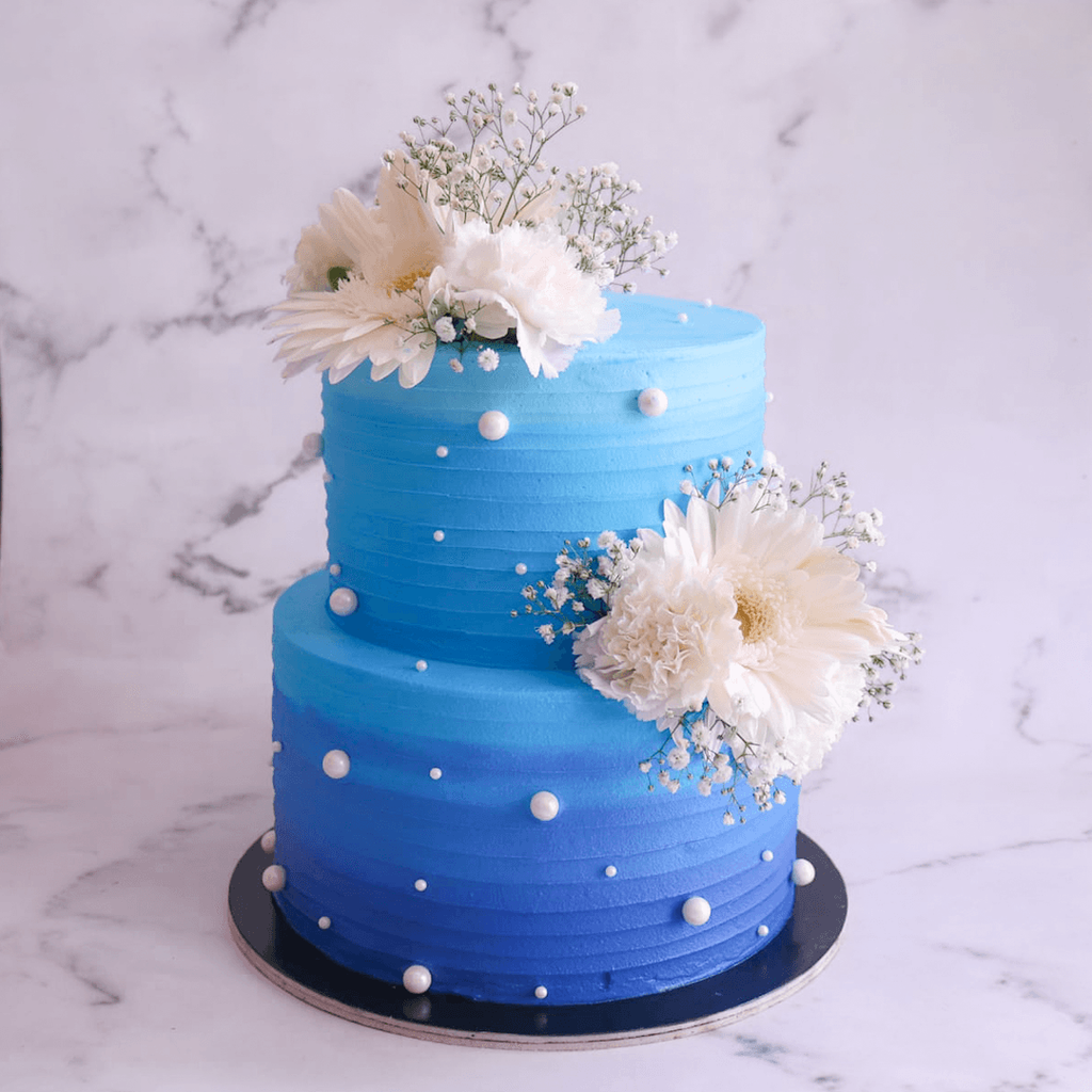 Ombre Blue Floral - Crave by Leena