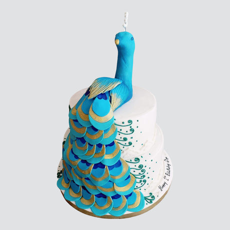Peacock Cake - Crave by Leena