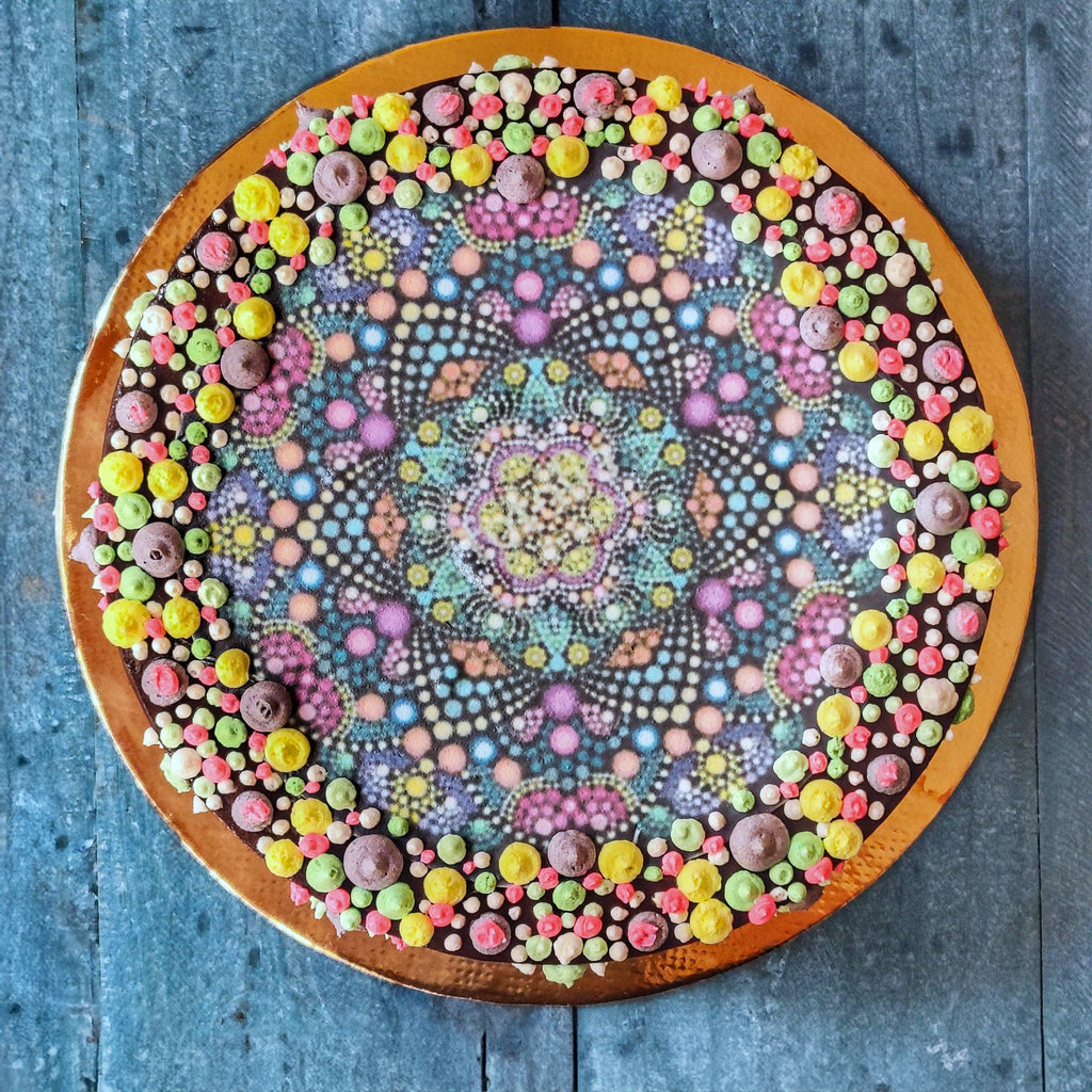 Pointillism Mandala Cake - Crave by Leena