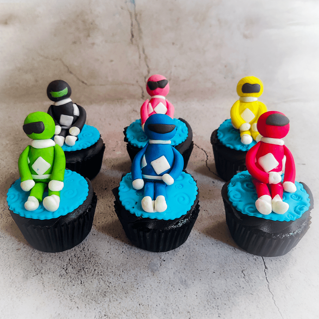 Power Ranger Cupcakes - Crave by Leena