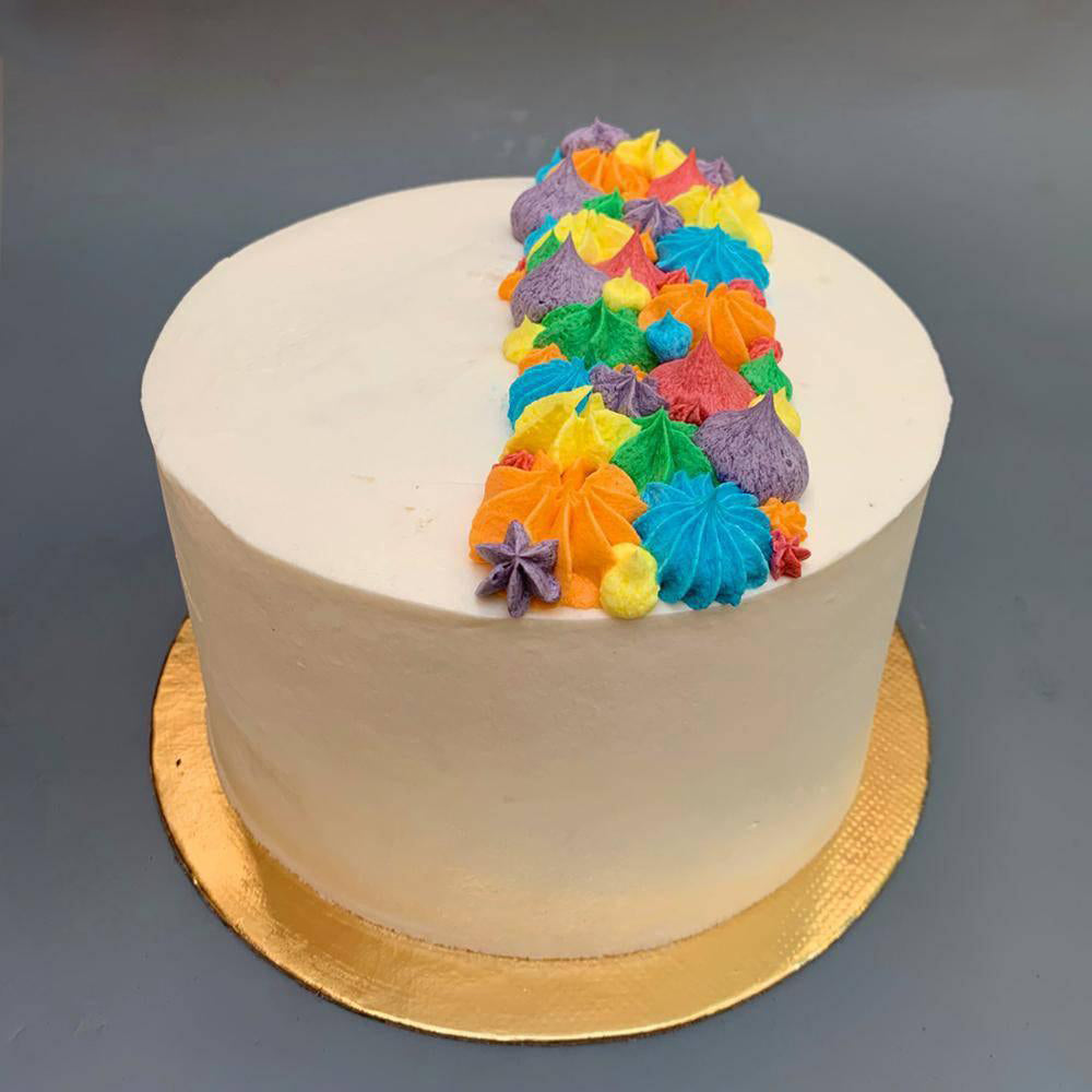Rainbow Sponge Cake - Crave by Leena