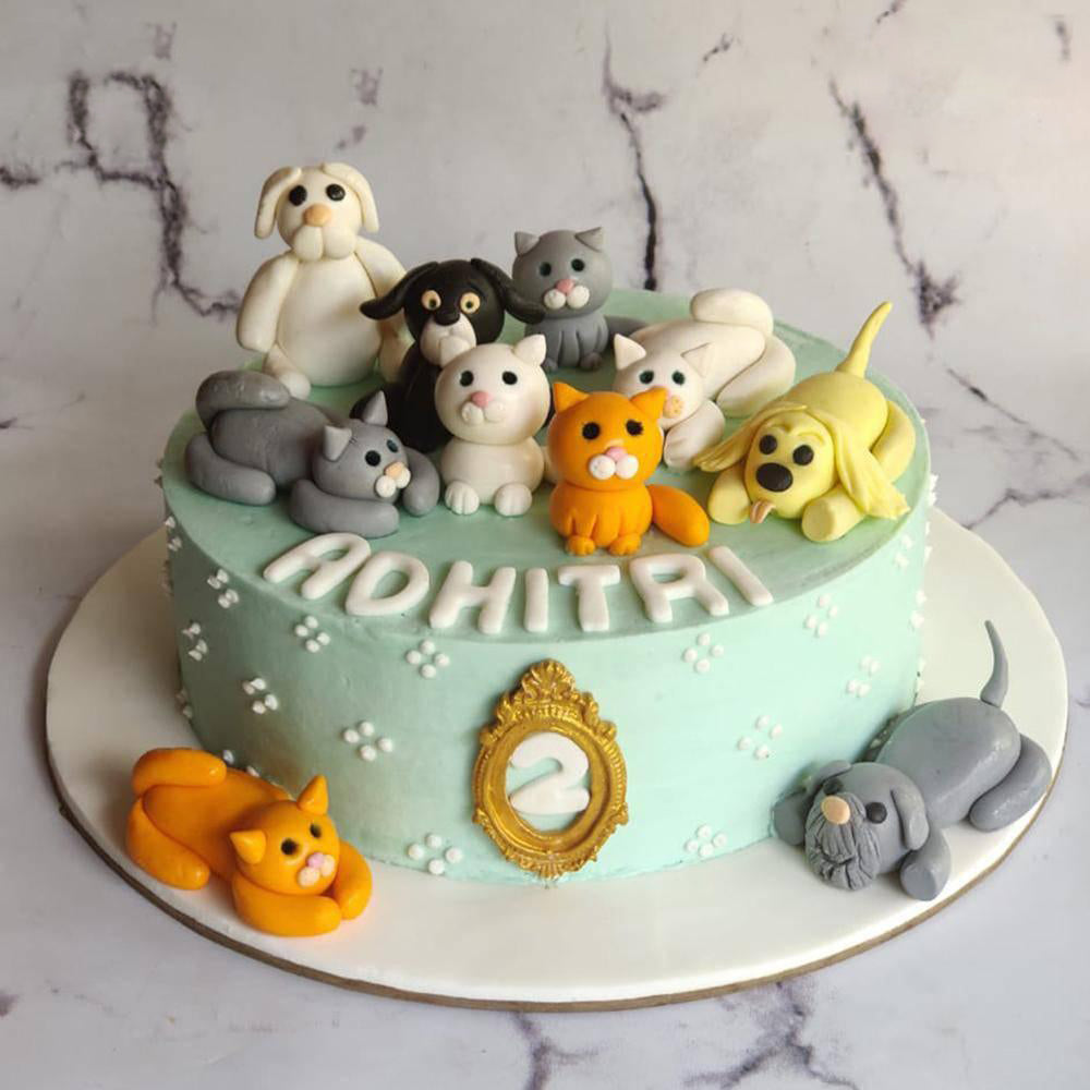 Raining Cats and Dogs Cake - Crave by Leena