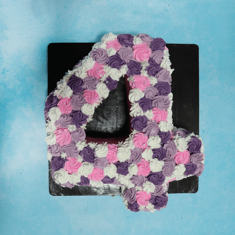 Rosette Number Cake - Crave by Leena