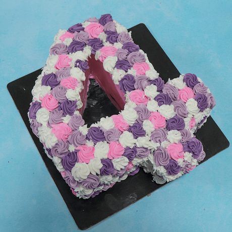 Rosette Number Cake - Crave by Leena