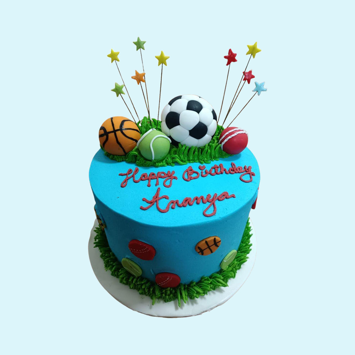 Football Ice Cream Cake: Game Ball Ice Cream Cake