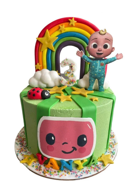 The Rainbow Cocomelon Cake. - Crave by Leena