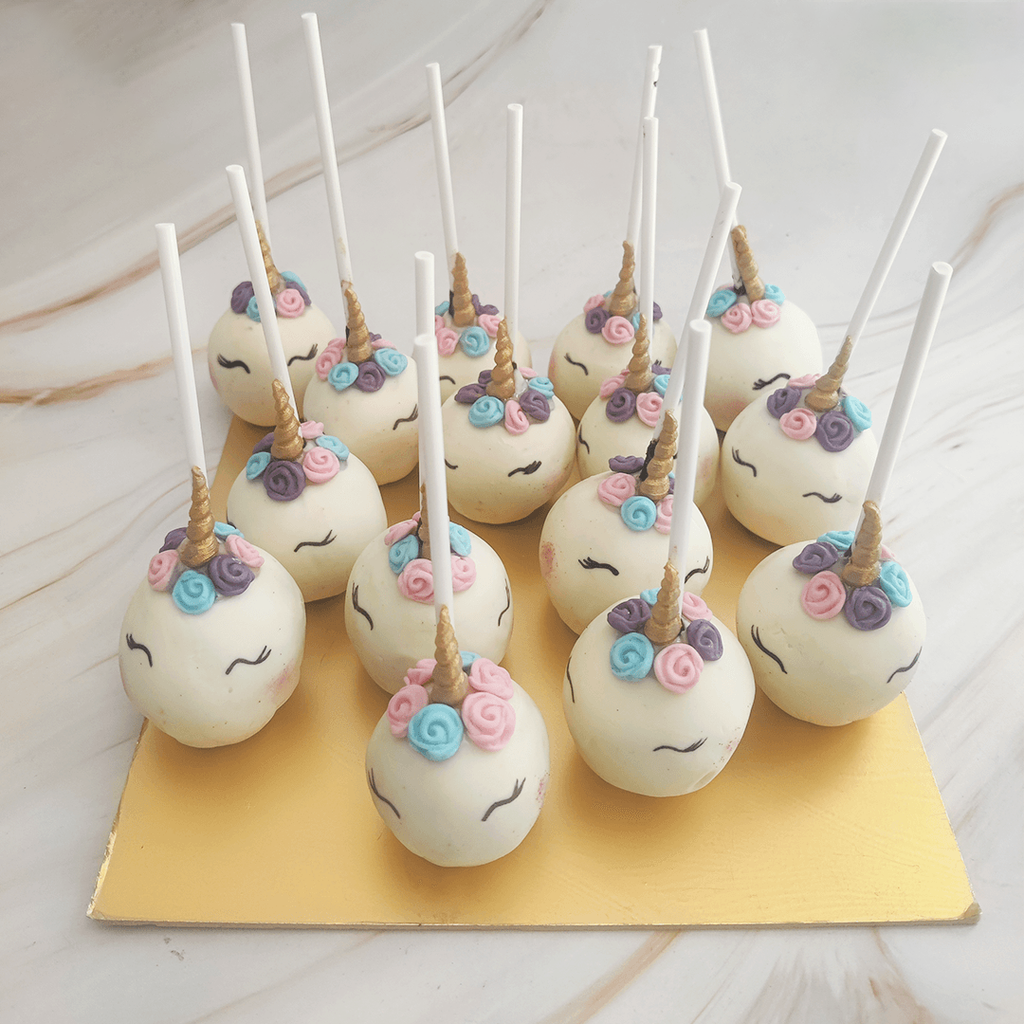Unicorn Cake pops - Crave by Leena