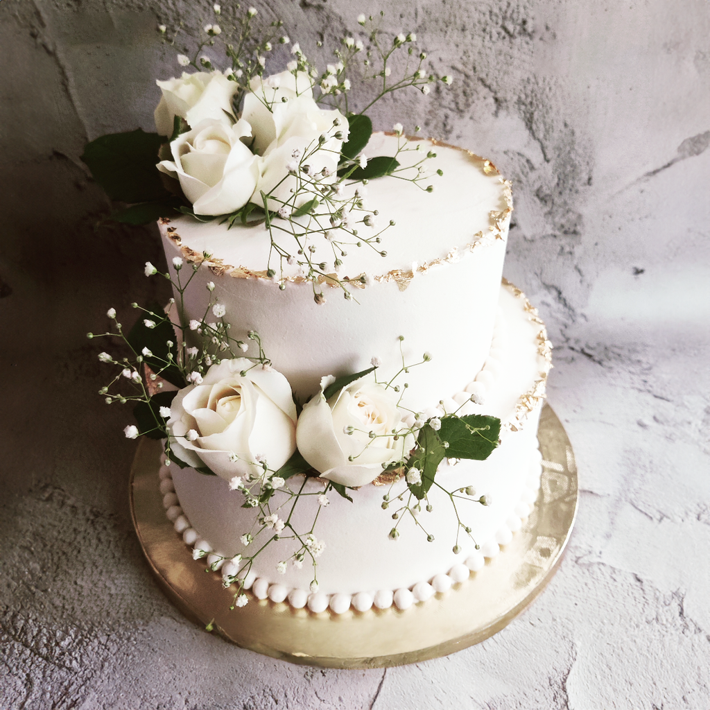 White Elegance Cake - Crave by Leena