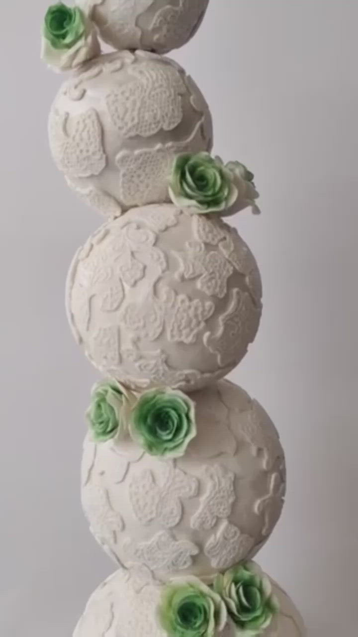 Sphere Wedding Cake - 5 Tier