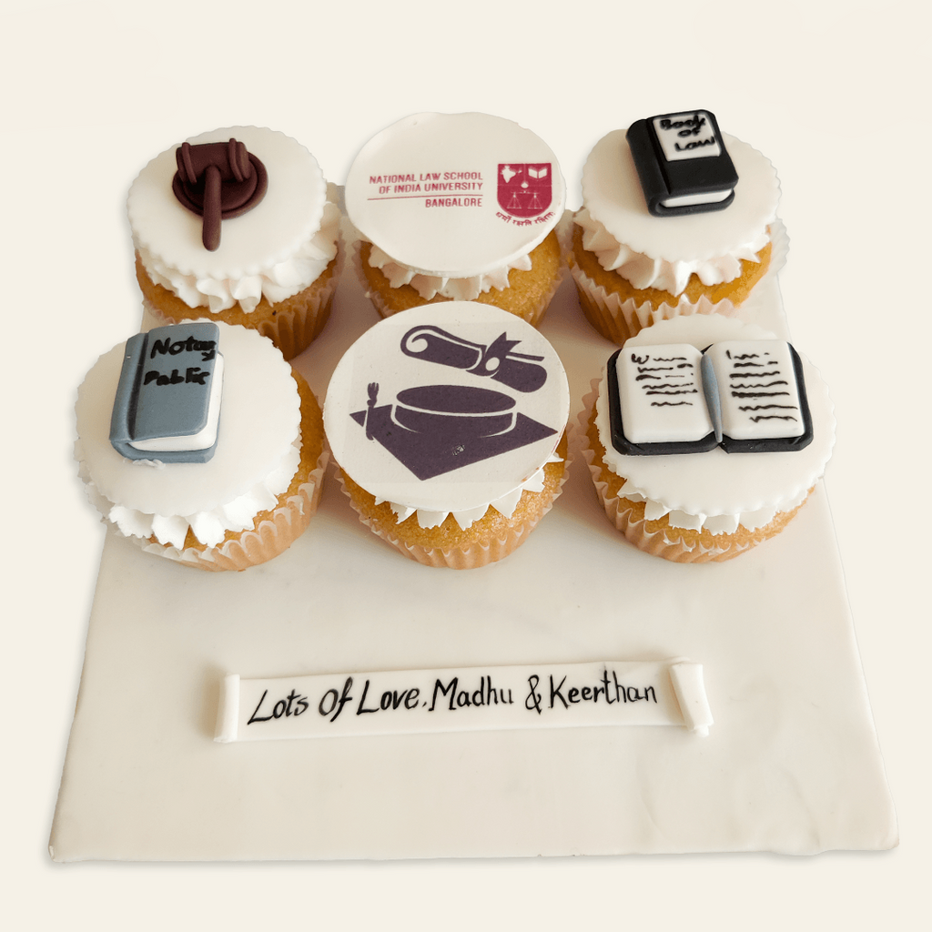 6 Graduation Cupcakes - Crave by Leena