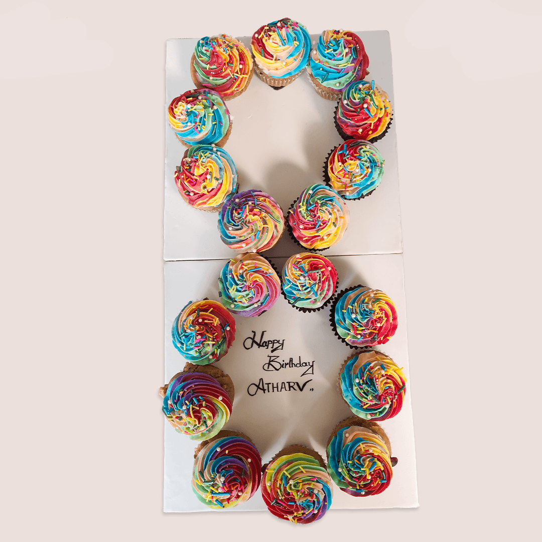 Number Cake Mosaic – Darling's Cupcakes
