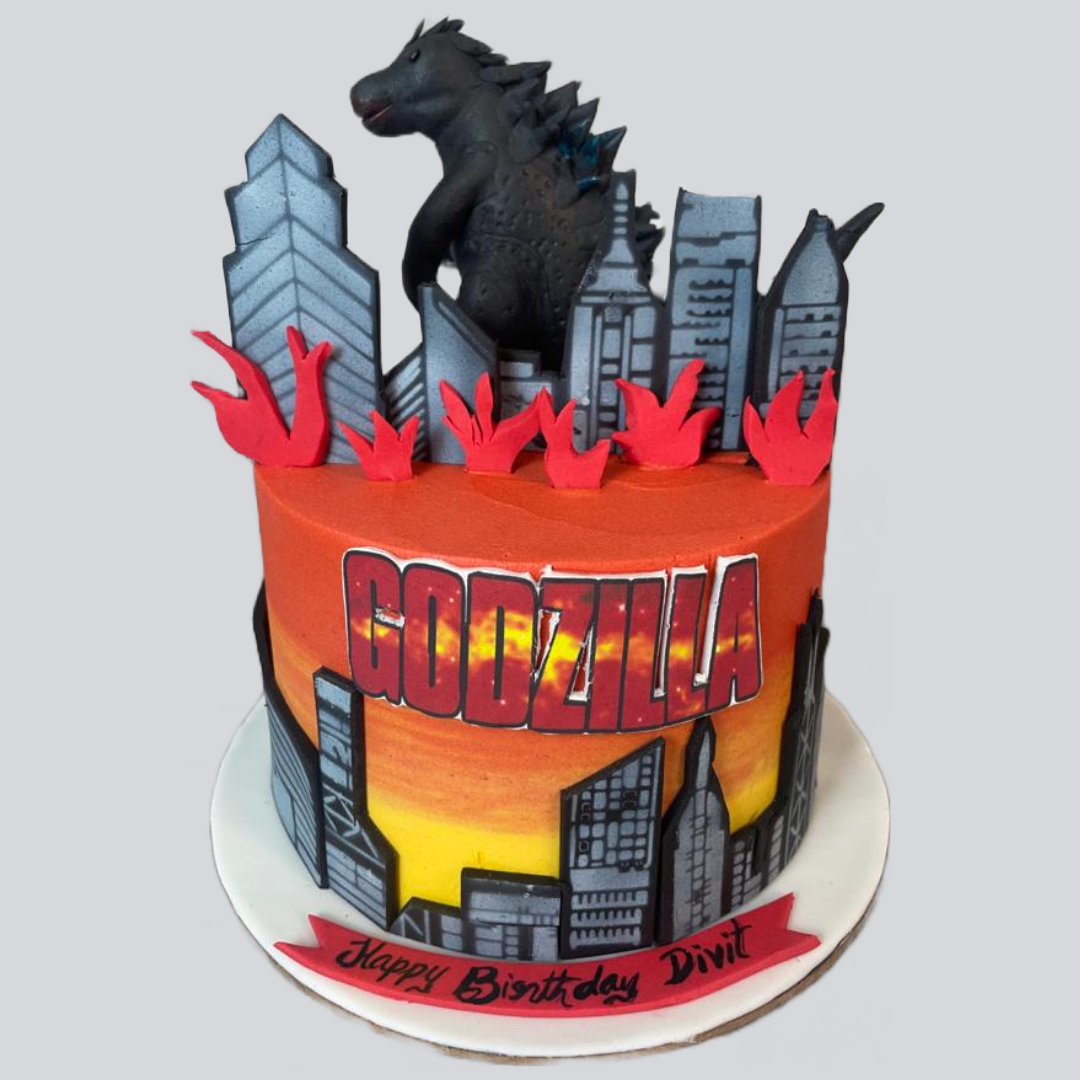 Roaring Godzilla | Custom Cakes | Crave by Leena, Bangalore