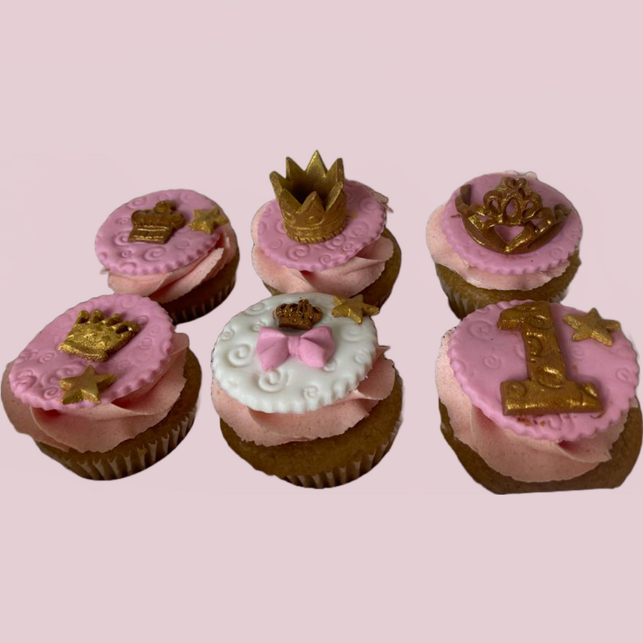 Gold Glitter Princess Crown Cake Cupcake Toppers Picks for Party Decor -  Walmart.com