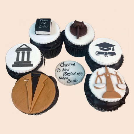 Box of 6 law Chocolate Cupcakes - Crave by Leena