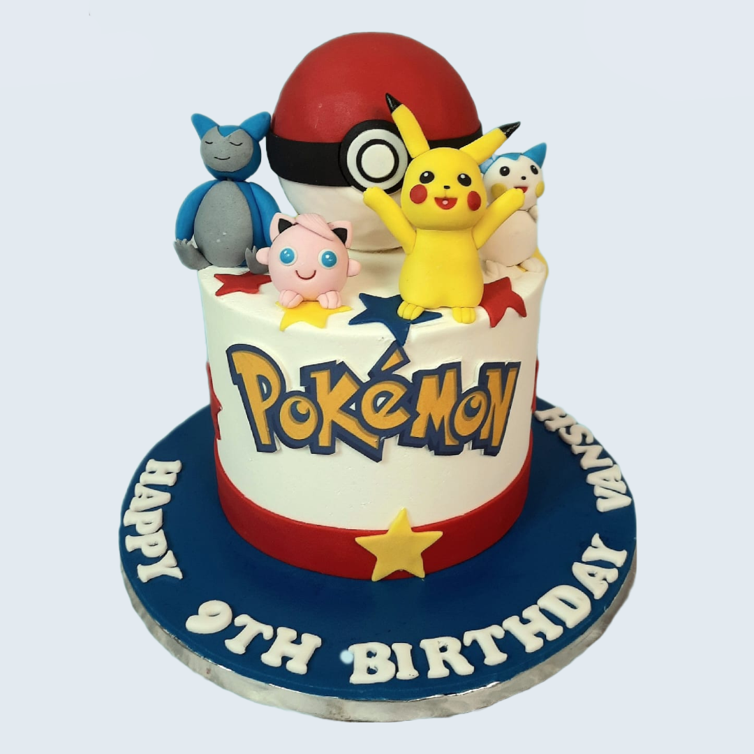 Pikachu's Poké Ball Party Cake