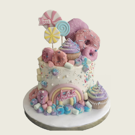 Pastel Candy World with Donuts - Crave by Leena