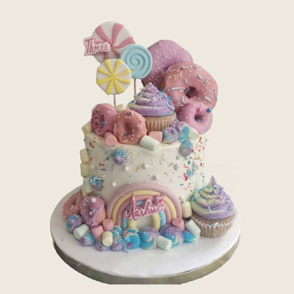 Pastel Candy World with Donuts - Crave by Leena