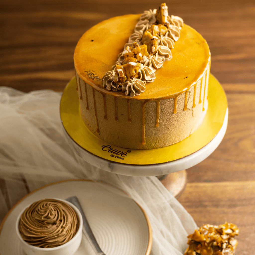Coffee Butterscotch Cake - Crave by Leena