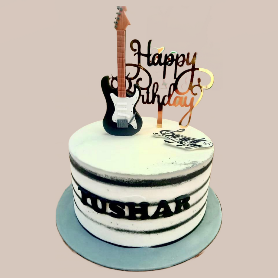 Guitar Themed Cake | Guitar cake | Guitar Birthday Cake – Liliyum  Patisserie & Cafe