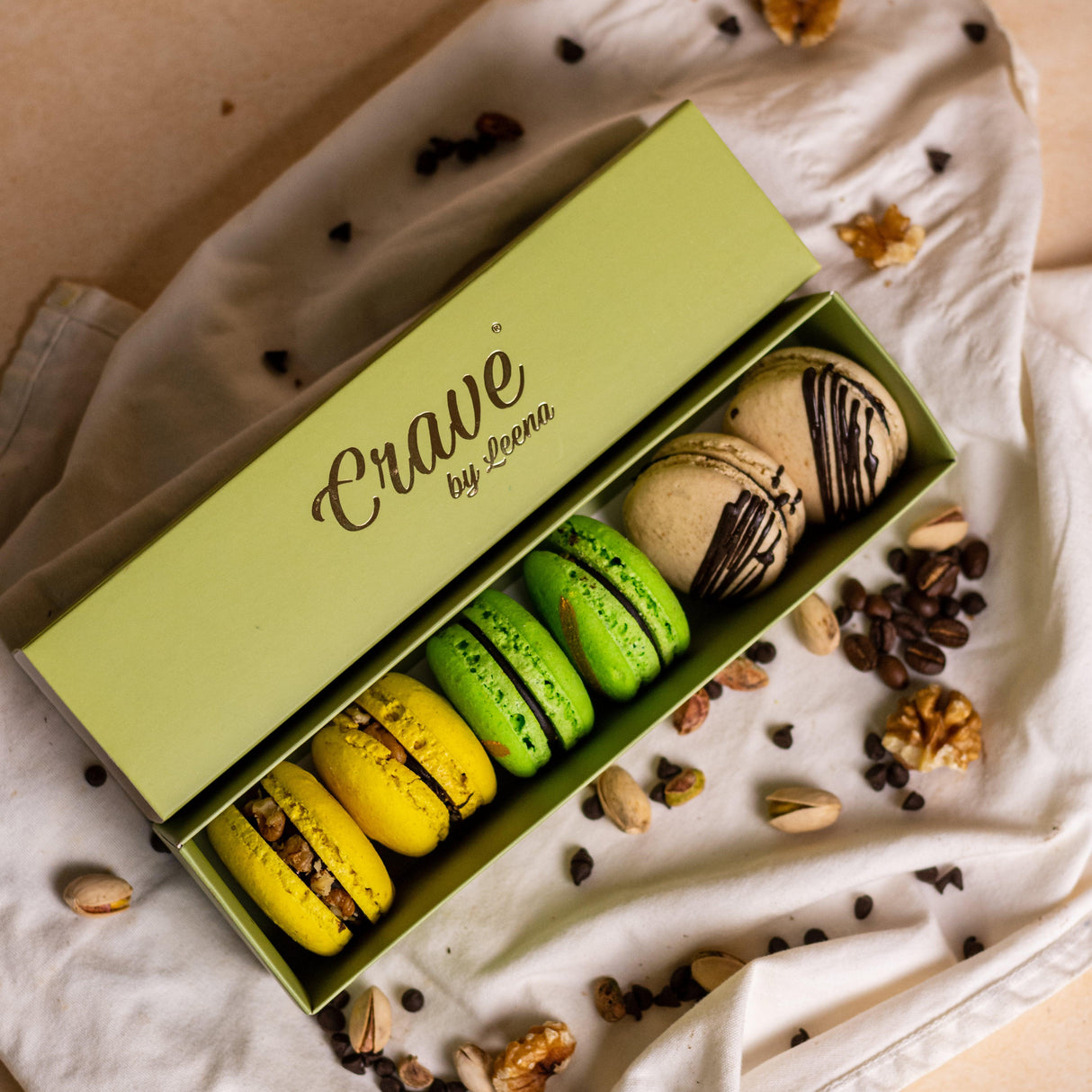 Assorted Macarons (Box of 6) - Crave by Leena